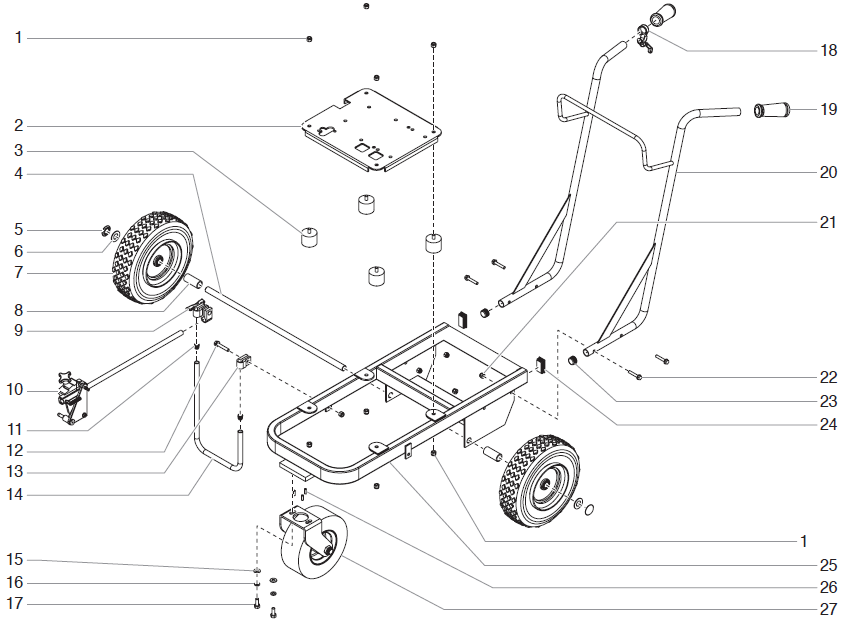 ProMark II Cart Assembly Parts (P/N 779-277) ProMark II Cart Assembly Parts (P/N 779-277)